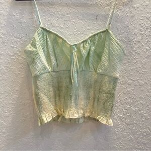 Zara Green Tie Dye Going out Top